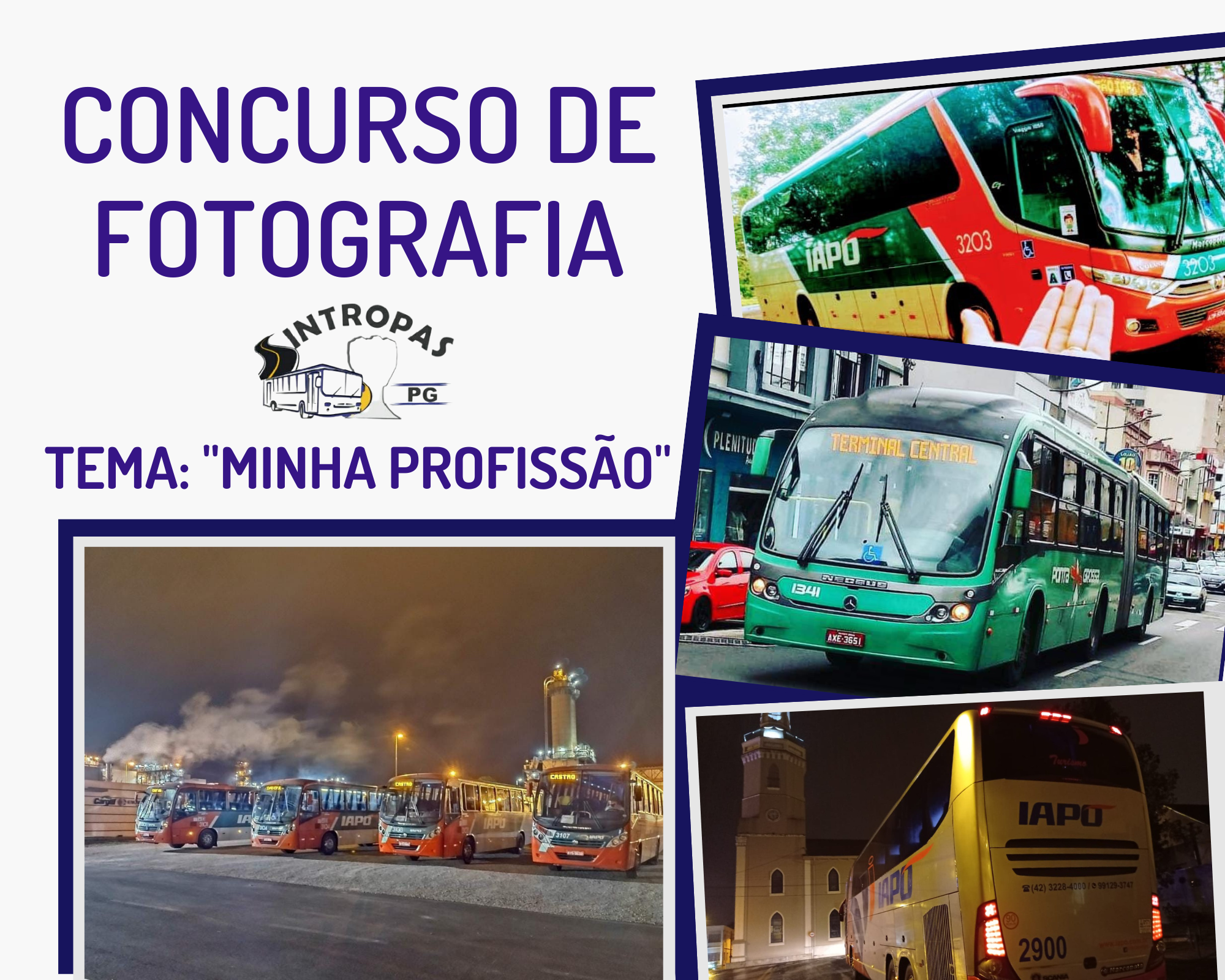 Roxo Tipográfico Aniversário Animado Colagem de Fotos