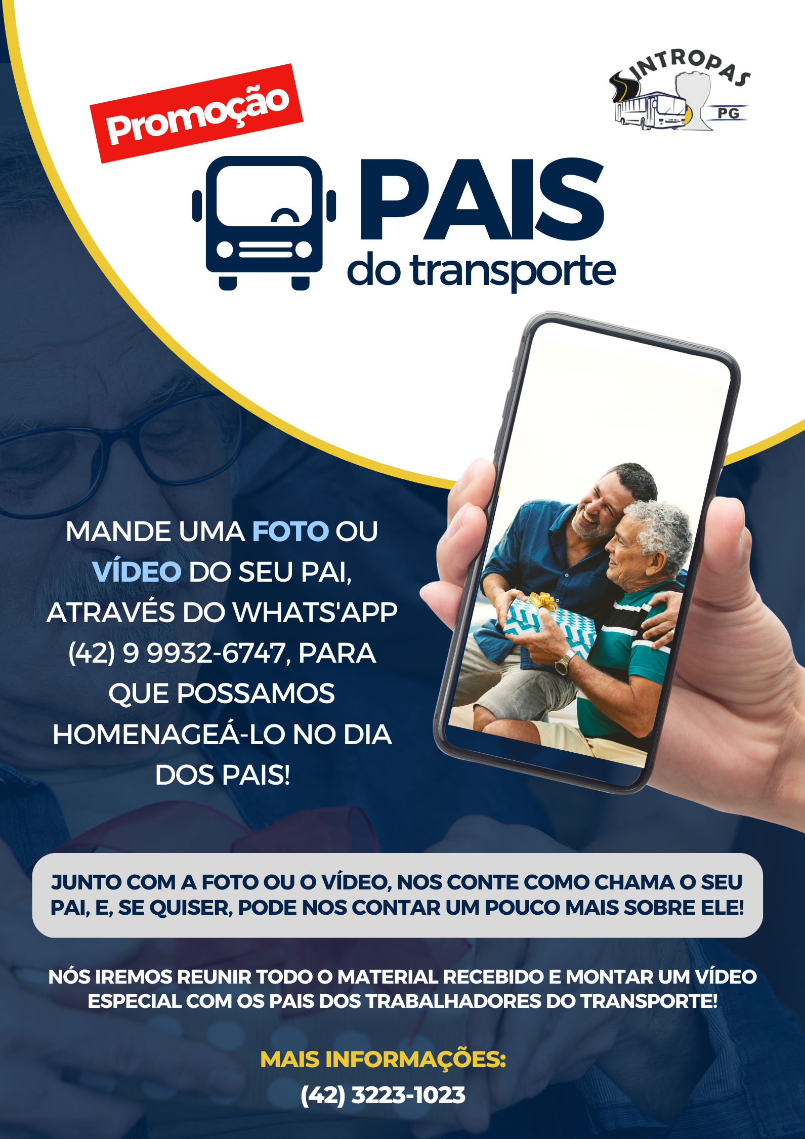 promoção homenagem dia dos pais